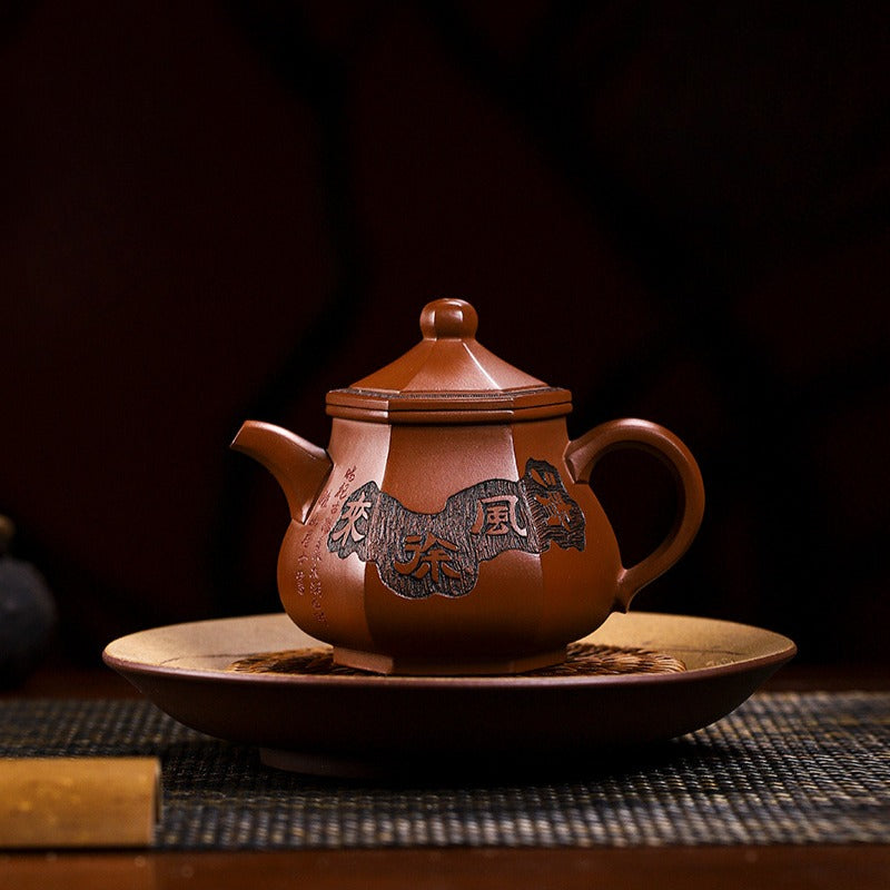 Full Handmade Yixing Zisha Teapot [Qing Feng Xu Lai] (Ge Zi Ni - 300ml) - YIQIN TEA HOUSE | yiqinteahouse.com | 200-300ml, full handmade zisha teapot, teapot, teaware