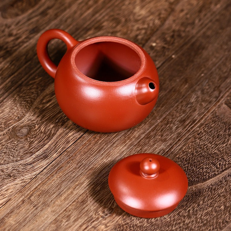 Exquisite Yixing Zisha Teekanne [Mini Xishi Pot] (Dahongpao / Zi Zhu Ni - 130ml)