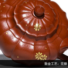 Load image into Gallery viewer, Full Handmade Yixing Zisha Teapot [Piao Hua Xiao Ying 飘花笑樱] (Xiao Meiyao Zhu Ni - 180ml)
