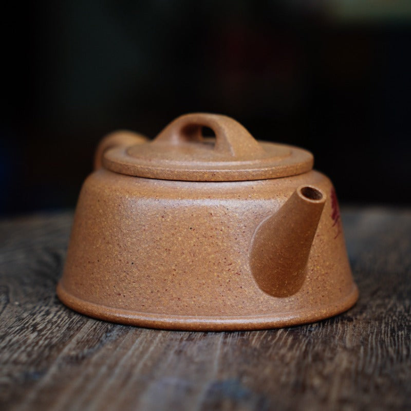 Full Handmade Yixing Zisha Teapot [Yu Zhao Pot] (Wucai Lao Duan Ni - 170ml)