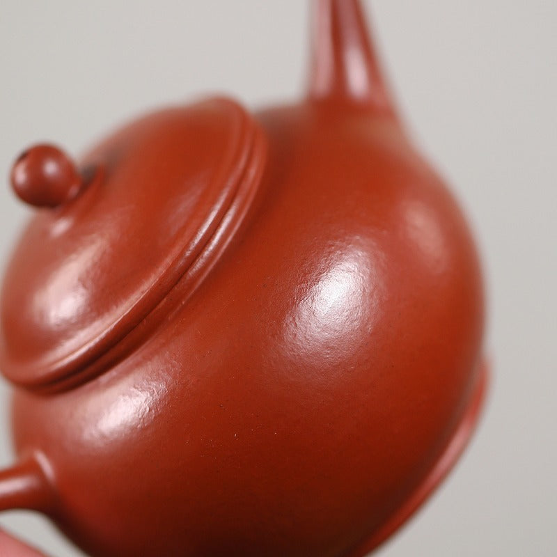 Yixing Zisha Teapot [Shui Ping] (Wrinkled Skin Zhu Ni - 95ml)