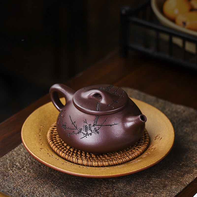 Full Handmade Yixing Zisha Teapot [Nafu Shi Piao] (Shi Hong - 340ml) - YIQIN TEA HOUSE | yiqinteahouse.com | >300ml, full handmade zisha teapot, teapot, teaware