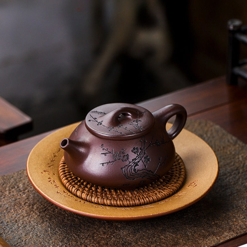 Full Handmade Yixing Zisha Teapot [Nafu Shi Piao] (Shi Hong - 340ml) - YIQIN TEA HOUSE | yiqinteahouse.com | >300ml, full handmade zisha teapot, teapot, teaware