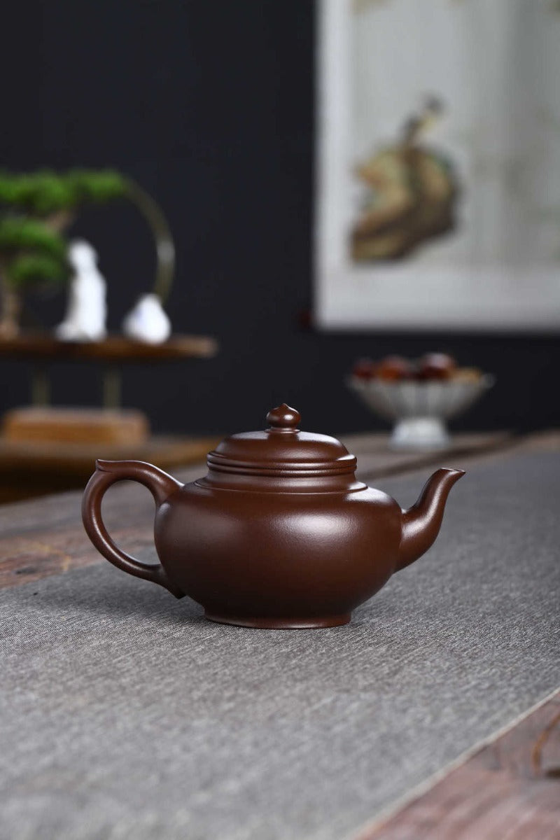 Théière Yixing Zisha entièrement faite à la main [Pot Xiao Ying] (Shi Hong - 360ml)