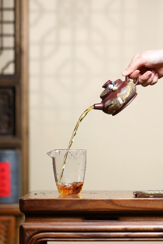 Yixing Zisha Teapot [Jin Hui Jiangshan] (Shi Hong - 180ml)