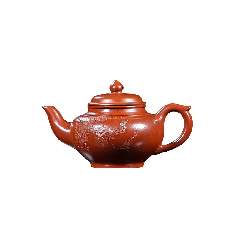 Théière Yixing Zisha entièrement faite à la main [Pot Xiao Ying] (Dahongpao - 350ml)