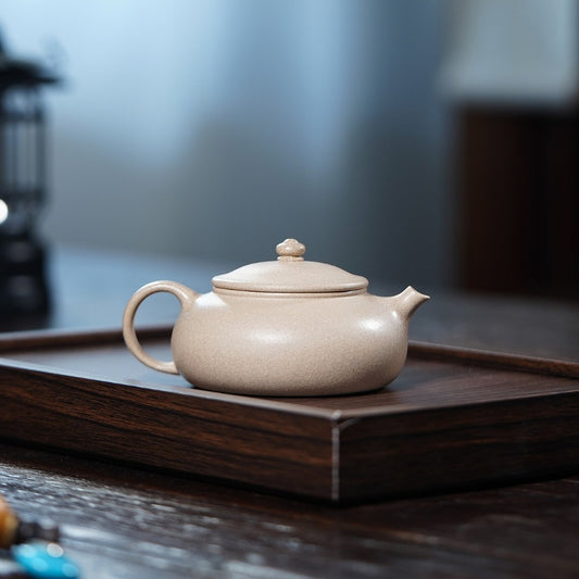 Yixing Zisha Teapot [Snowy Han Jiang] (Bai Duan Ni - 180ml)