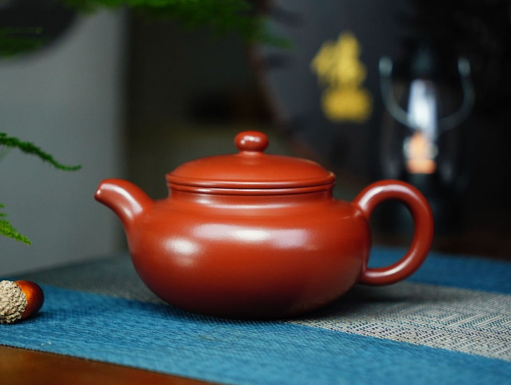 Full Handmade Yixing Zisha Teapot [Fanggu Pot] (Dahongpao - 320ml)