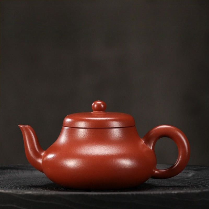 全手工宜兴紫砂茶壶 [君德壶] (大红袍 - 200ml)