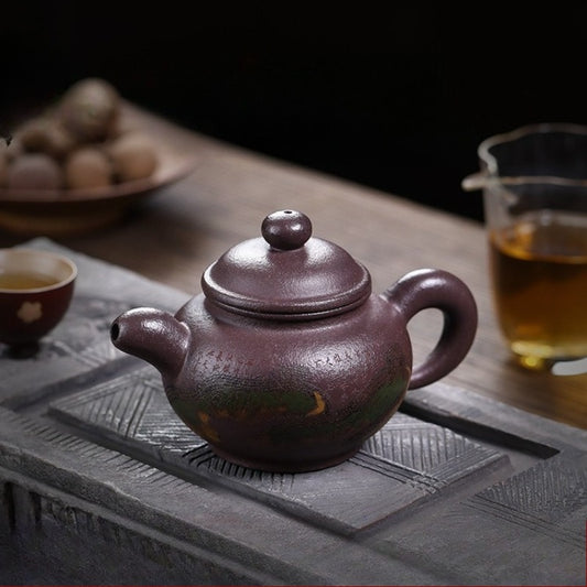 Full Handmade Yixing Zisha Teapot [The Great Wall] (30 Mu Jinsha Zi Ni - 300ml)