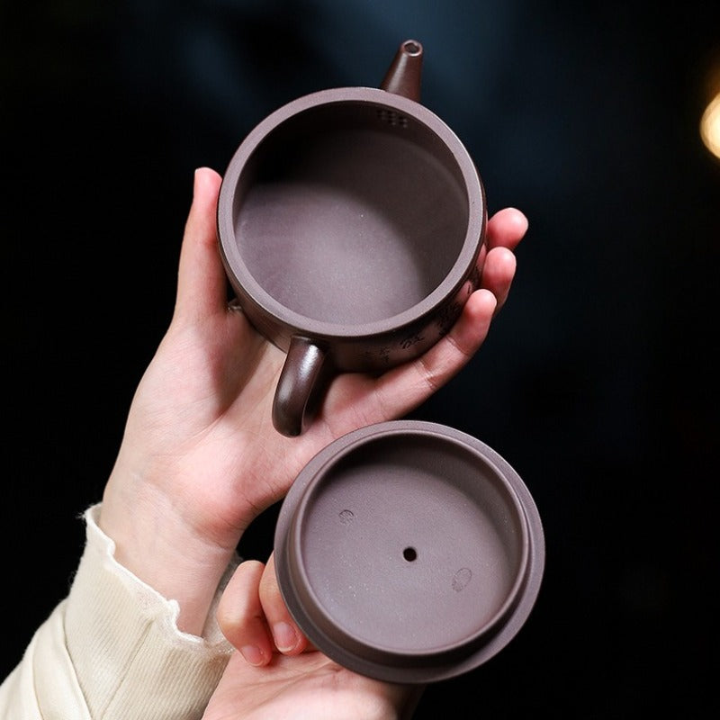 Yixing Zisha Teapot [Xishan Hanwa] (Lao Zi Ni - 180ml)