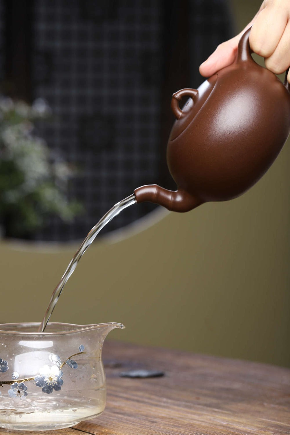 Théière Yixing Zisha entièrement faite à la main [Pot Yuan Zhu] (Zi Ni - 360 ml)