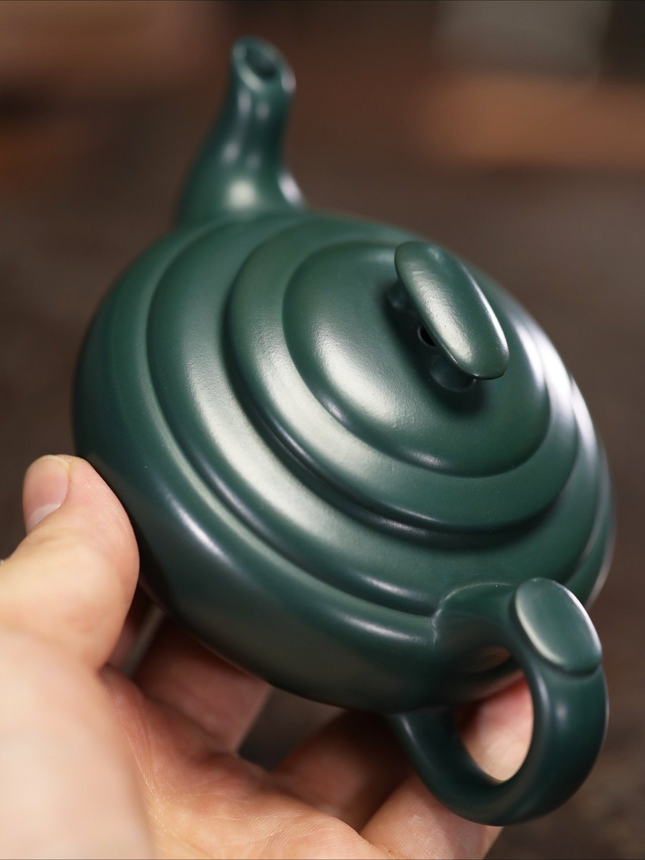 Full Handmade Yixing Zisha Teapot [Shang Xin Qiao Pot] (Mingguo Lu Ni- 210ml)
