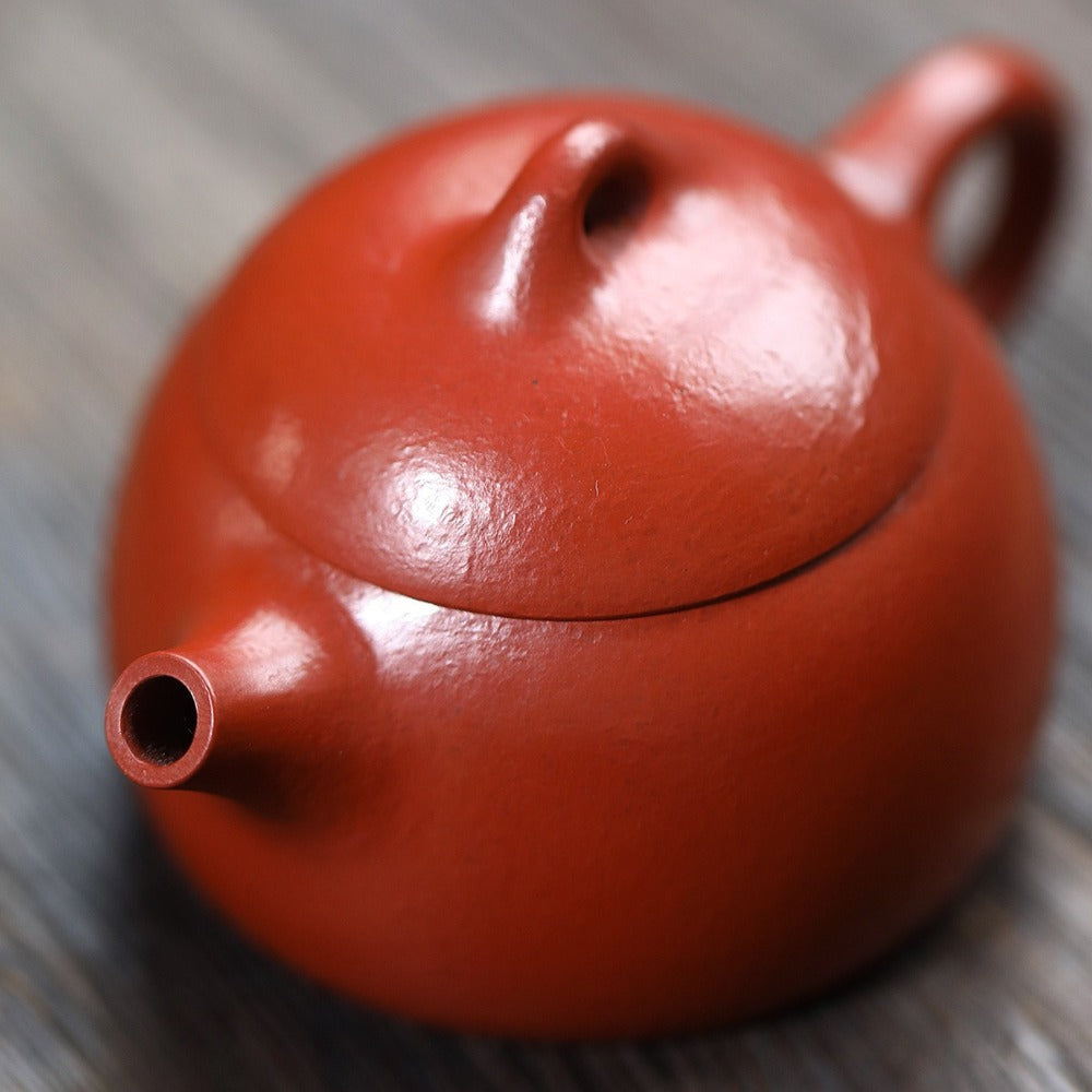 Yixing Zisha Teapot [Mini Qin Quan] (Wrinkled Skin Zhu Ni - 50ml)