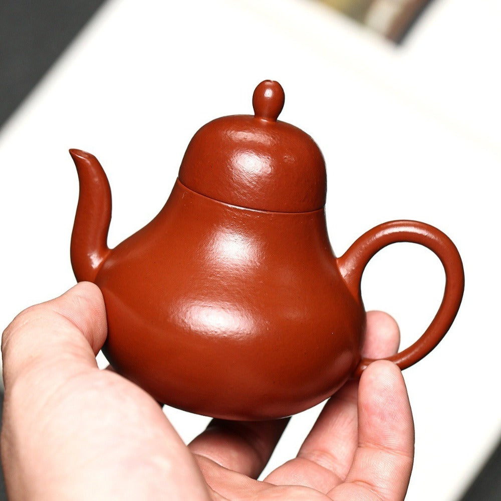 Full Handmade Yixing Zisha Teapot [Si Ting Pot] (Dahongpao - 130ml)