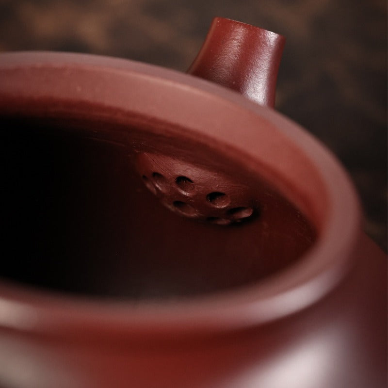 Théière Yixing Zisha entièrement faite à la main [Pot Rong Tian] (Long Xue Sha - 150ml)