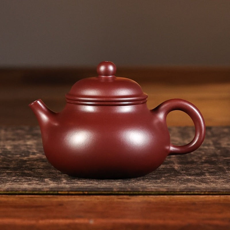 Théière Yixing Zisha entièrement faite à la main [Pot Rong Tian] (Long Xue Sha - 150ml)