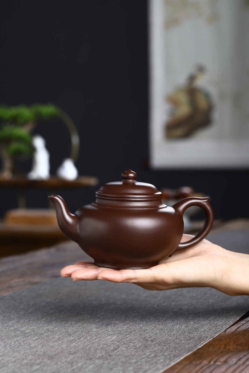 Théière Yixing Zisha entièrement faite à la main [Pot Xiao Ying] (Shi Hong - 360ml)