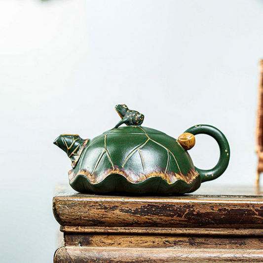 Full Handmade Yixing Zisha Teapot [Lu Yi Angran] (Douqing Sha - 300ml)