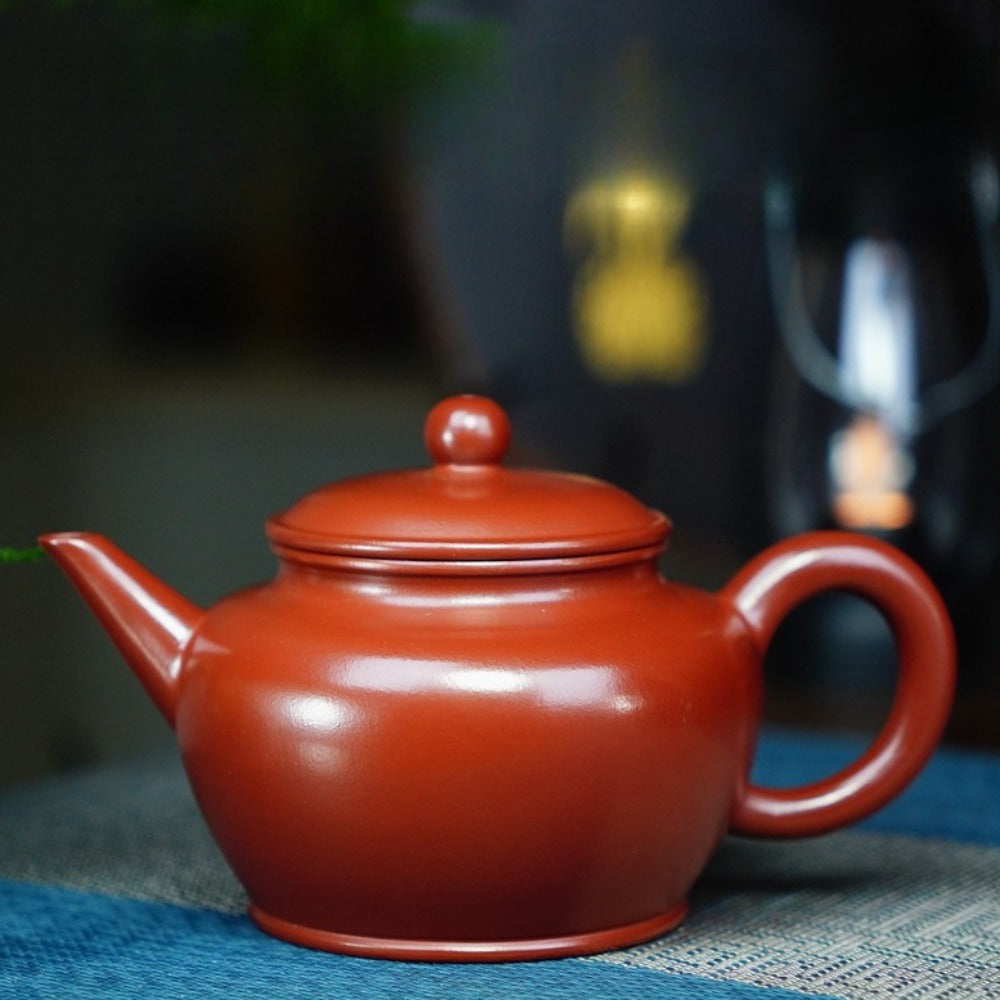 Full Handmade Yixing Zisha Teapot [Shui Ping Pot] (Dahongpao - 320ml)