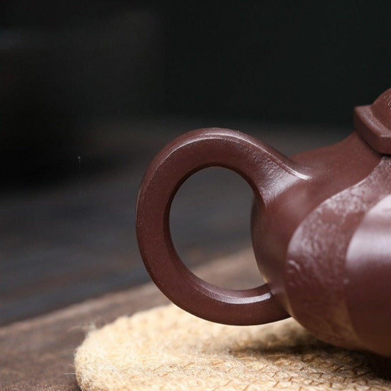 Théière Yixing Zisha entièrement faite à la main [Ju Fu] (Zi Ni - 450 ml)