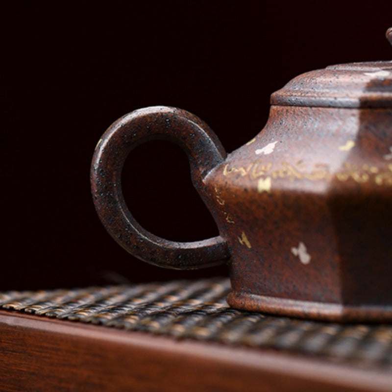 Full Handmade Yixing Zisha Teapot [Liufang Xu Bian] (Firewood Fired Duan Ni - 150ml)