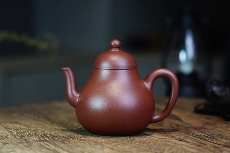 全手工宜兴紫砂茶壶 [思亭壶] (底槽清 - 120ml)
