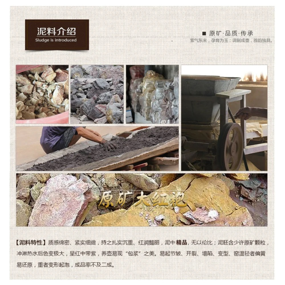 Tetera Yixing Zisha hecha a mano [Man Sheng Shui Ping Pot] (Dahongpao - 90 ml)