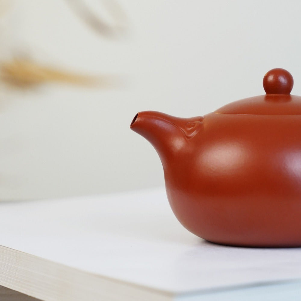 Théière Yixing Zisha entièrement faite à la main [Pot Yu Ru] (Xiao Meiyao Zhu Ni - 210 ml)