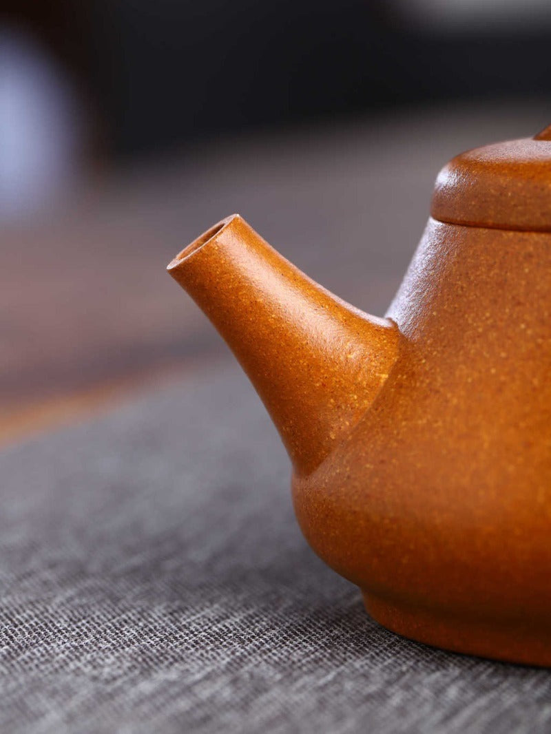 Théière Yixing Zisha entièrement faite à la main [Pot Xin Piao] (Wucai Lao Duan Ni - 200 ml)