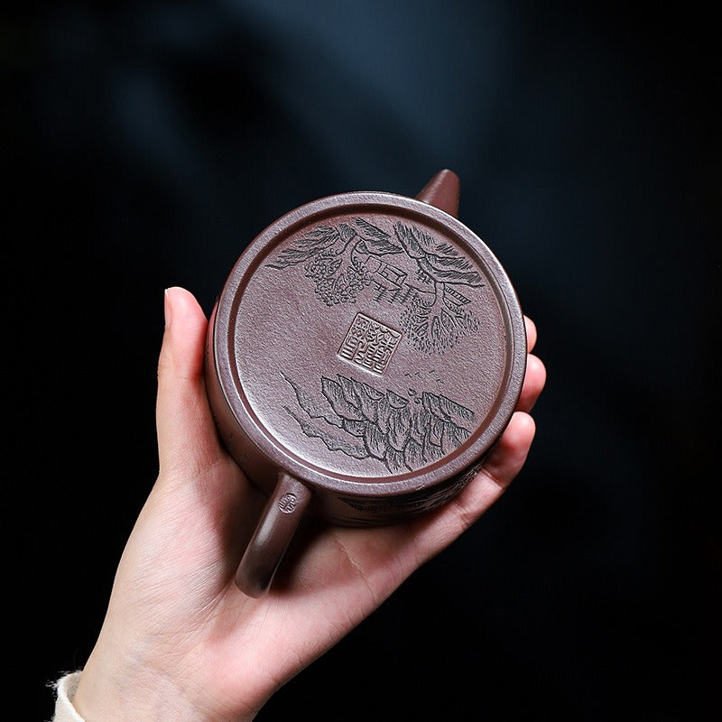 Yixing Zisha Teapot [Xishan Hanwa] (Lao Zi Ni - 180ml)