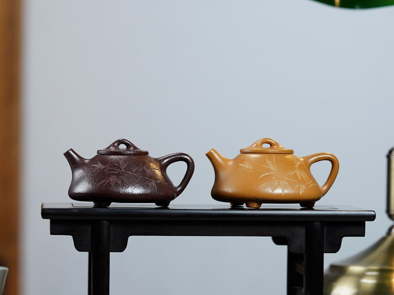 Yixing Zisha Teapot [Ziye Shi Piao] (Zi Ni/Huangjin Duan Ni - 120ml)