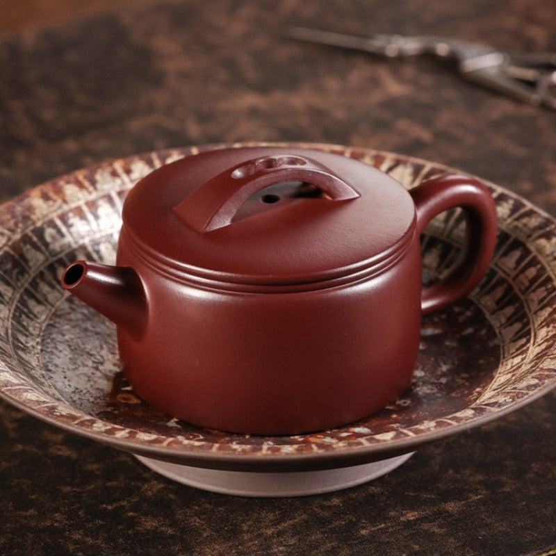 Théière Yixing Zisha entièrement faite à la main [Mini pot Hanwa] (Long Xue Sha - 140ml)