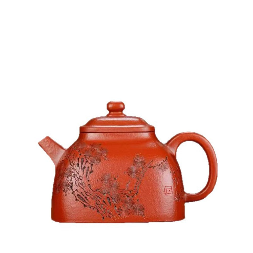 Full Handmade Yixing Zisha Teapot [Tan Ran Pot] (Zhu Ni - 150ml)