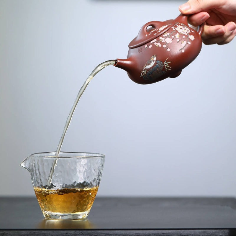 Full Handmade Yixing Zisha Teapot [Jingzhou Shi Piao Pot] (Hong Ni - 280ml)