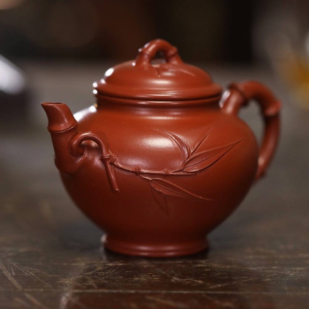 Vollständig handgefertigte Yixing Zisha Teekanne [Bao Chun Pot] (Dahongpao - 210ml)