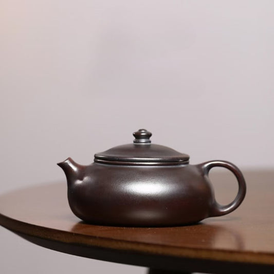 Yixing Zisha Teapot [Han Jiang] (Zi Ni Firewood Fired - 170ml) - YIQIN TEA HOUSE | yiqinteahouse.com | <200ml, teapot, teaware, zisha teapot