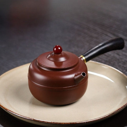 Yixing Zisha Teapot [Tang Yu Drum] (Zi Zhu Ni/Dahongpao - 240ml)