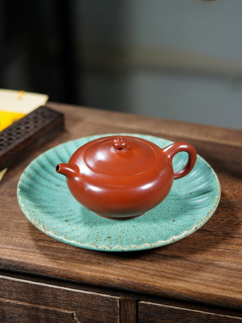Full Handmade Yixing Zisha Teapot [Wan Yu] (Dahongpao - 320ml)