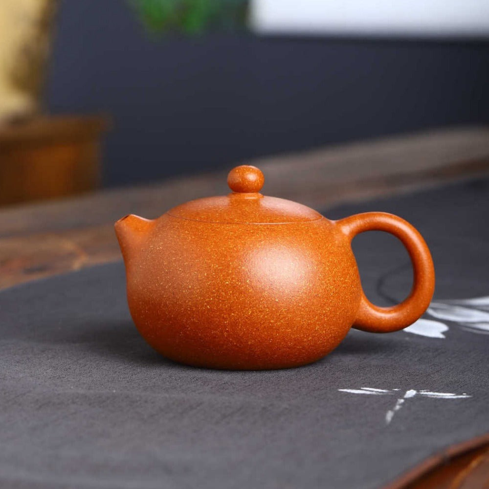 Full Handmade Yixing Zisha Teapot [Xishi Pot 西施壶] (Jiang Po Ni - 220ml)