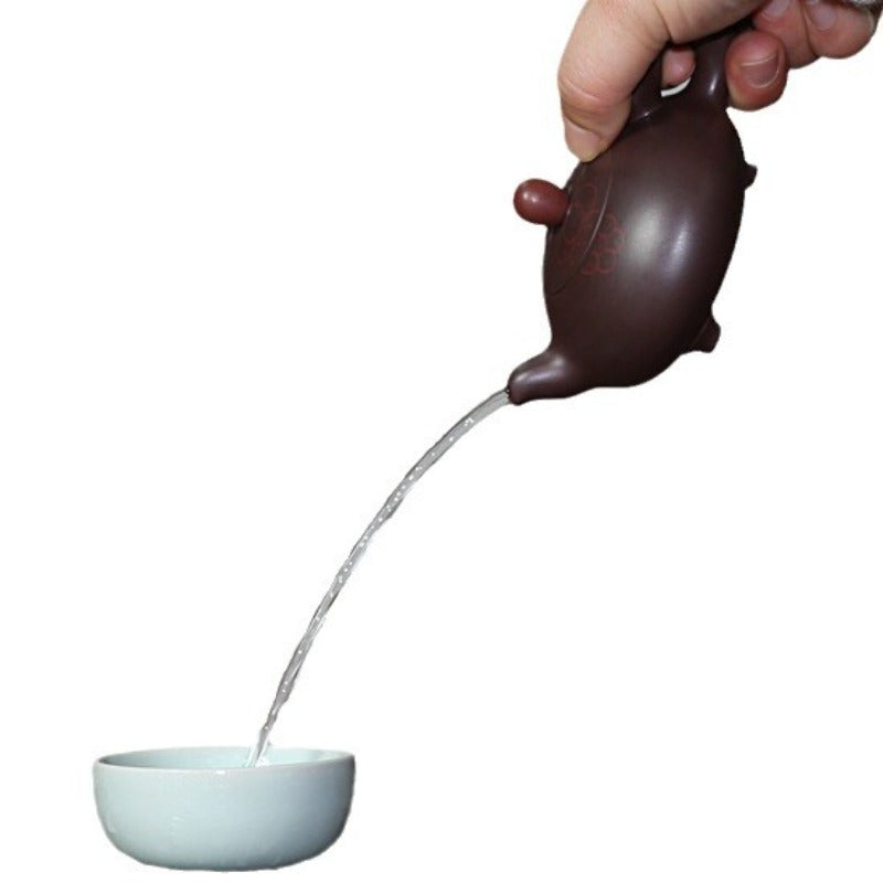 Full Handmade Yixing Zisha Teapot [Squirrel Pot] (Lao Zi Ni - 120/150ml)