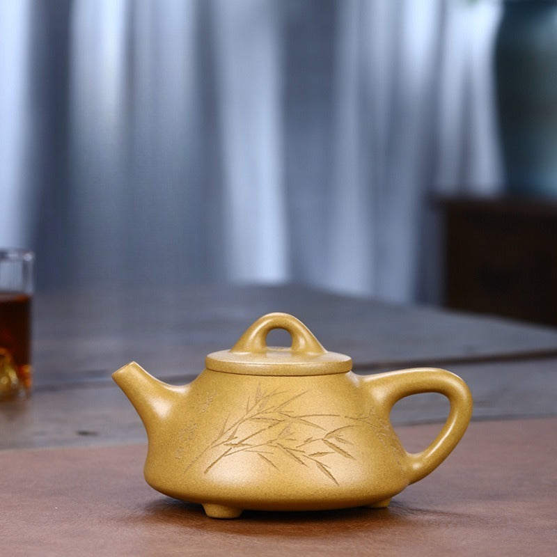Yixing Zisha Teapot [Ziye Shi Piao] (Huangjin Duan Ni - 240ml)