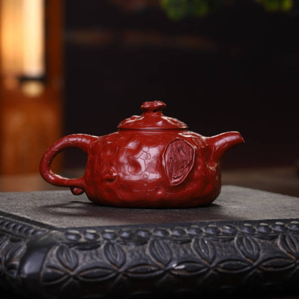 全手工宜兴紫砂茶壶 [供春壶] (大红袍 - 250ml)