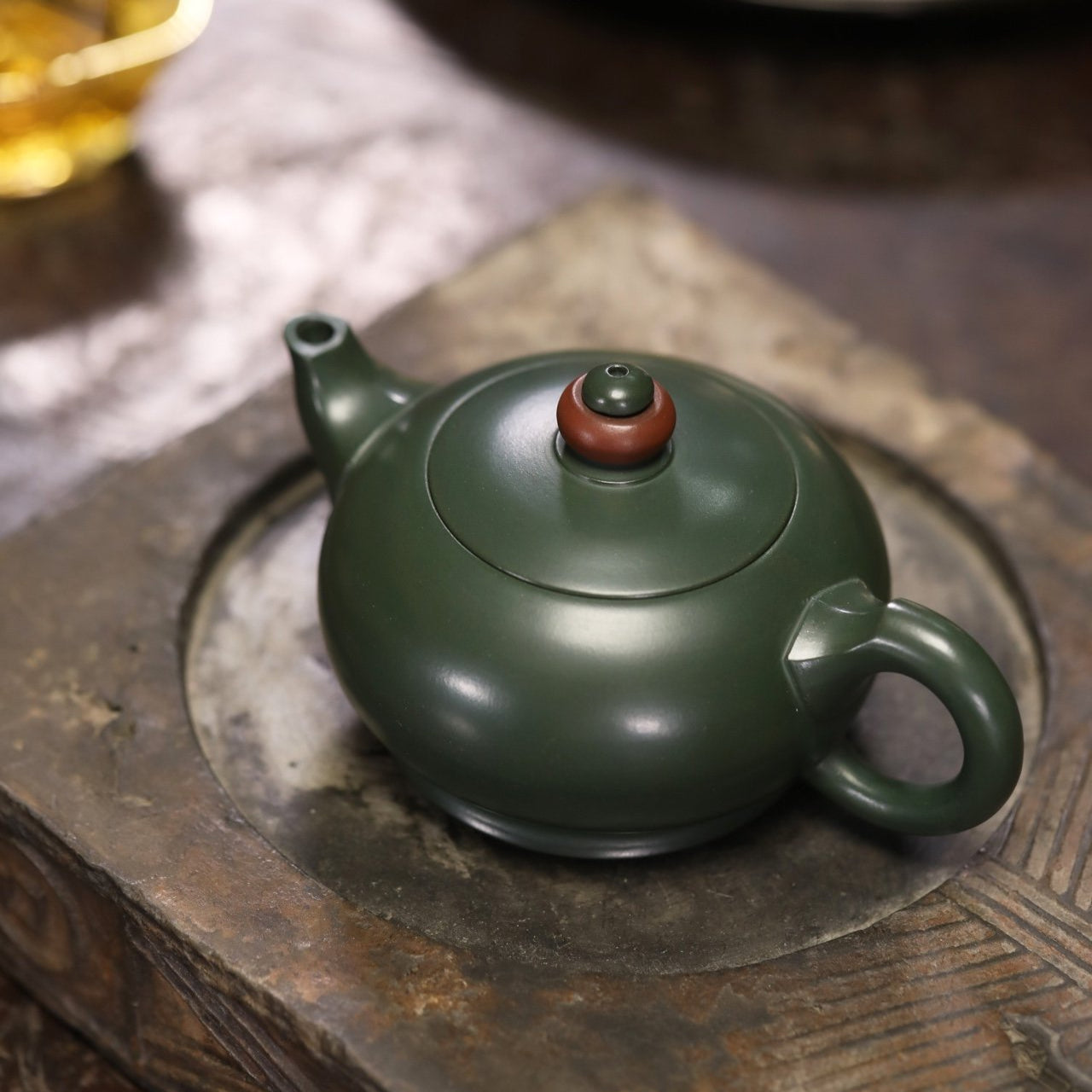 Full Handmade Yixing Zisha Teapot [Shi Lai Yun Zhuan Pot] (Lu Ni - 180ml/300ml) - YIQIN TEA HOUSE | yiqinteahouse.com | 200-300ml, <200ml, full handmade zisha teapot, plain smooth, teapot, teaware