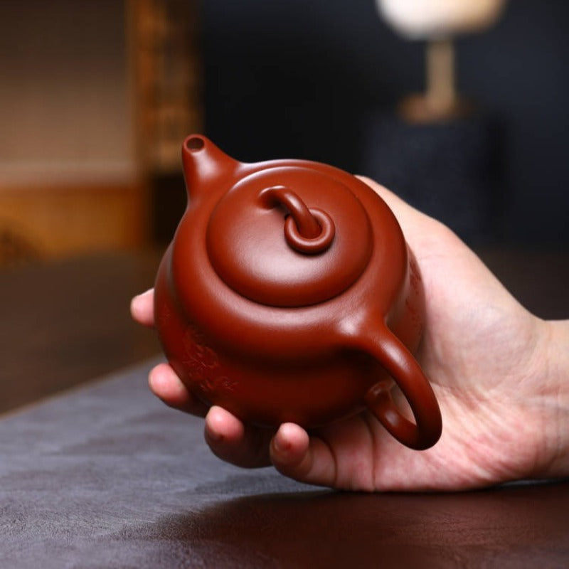 全手工宜兴紫砂茶壶 [葫芦壶] (清水泥 - 300ml)