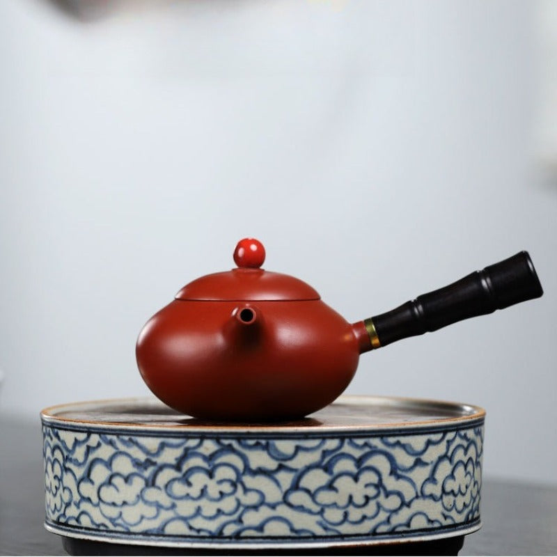 Yixing-Zisha-Teekanne [Tang Yu Wendan] (Zi Zhu Ni/Dahongpao - 200 ml)