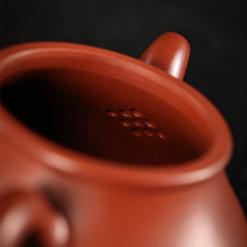 Teko Yixing Zisha Buatan Tangan Sepenuhnya [Gao Pan Pot] (Dahongpao - 200ml)

