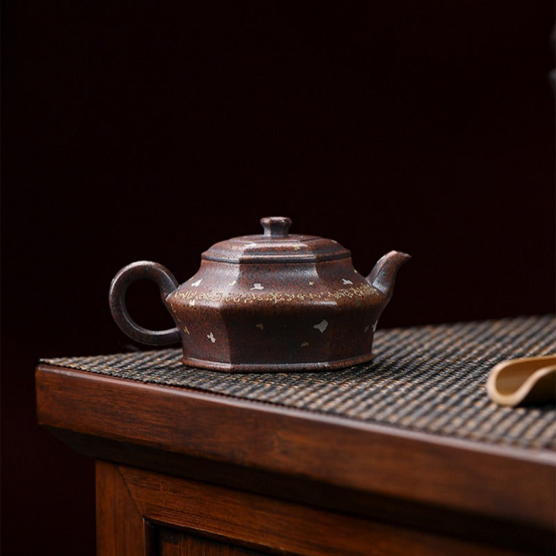 Full Handmade Yixing Zisha Teapot [Liufang Xu Bian] (Firewood Fired Duan Ni - 150ml)