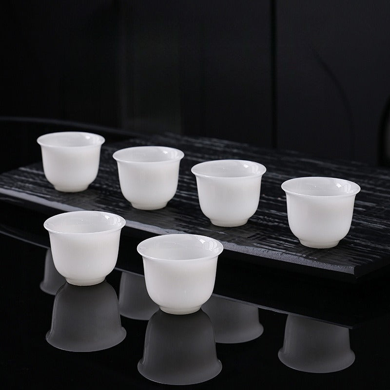 Eisjade-Weißporzellan glasiert kleine Teetasse 30-65ml