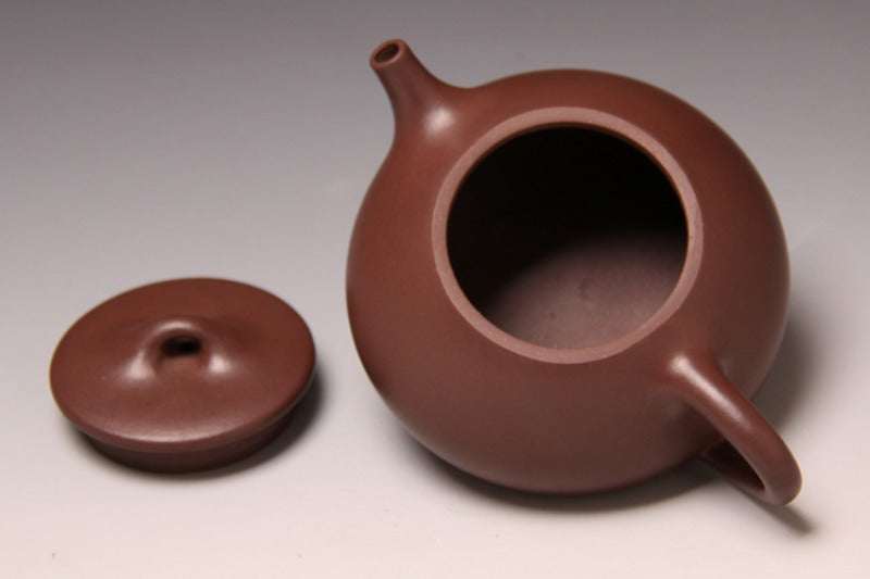 Théière Yixing Zisha entièrement faite à la main [Pot Jingzhou Shi Piao] (Zi Ni - 370 ml)